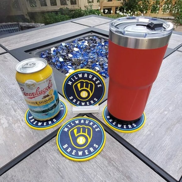 Milwaukee Brewers Coaster Set - 3D Printed - (Set of 4) - Picture 3 of 4